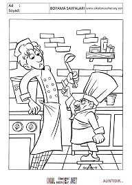 ratatouille boyama sayfaları